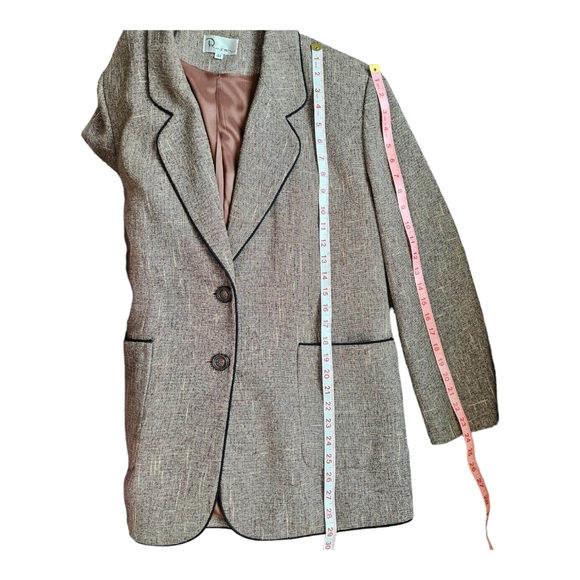 Vintage dress jacket blazer silk blend euro size 44 - Picture 13 of 14